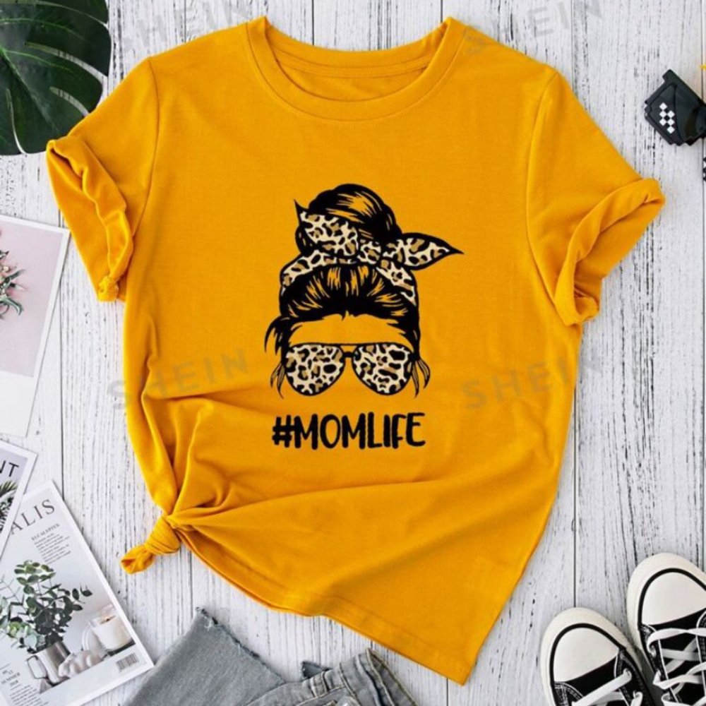 Women's Moms Life Graphic Top LG